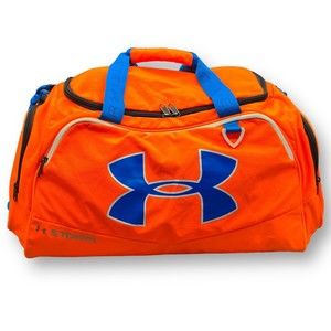Under Armour Storm Gear Large Sports Gym Travel Duffle Bag Orange & Blue 22 in.